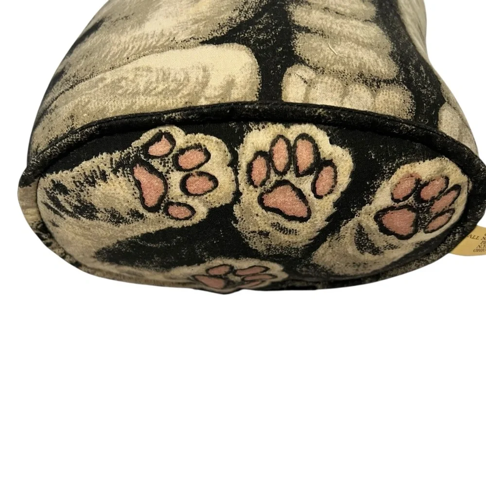 The Toy Works VTG Kitty Cat Tabby Striped Stuffed Pillow or Doorstop